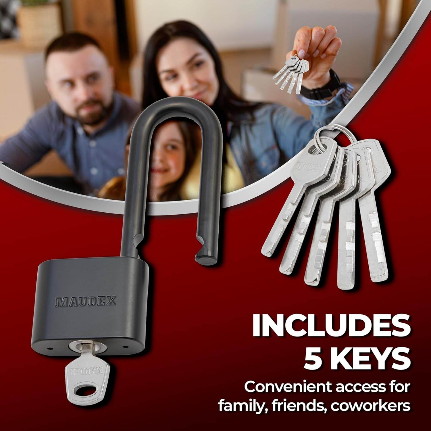 Maudex® PBE50 All-Weather Container Padlock with 5 Keys - Monteed Hardware