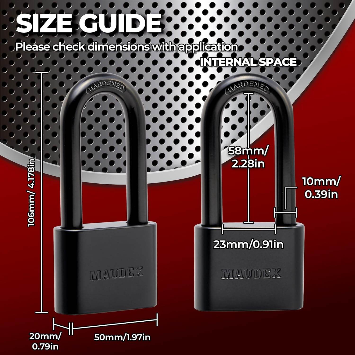 Maudex® PBE50 All-Weather Container Padlock with 5 Keys - Monteed Hardware